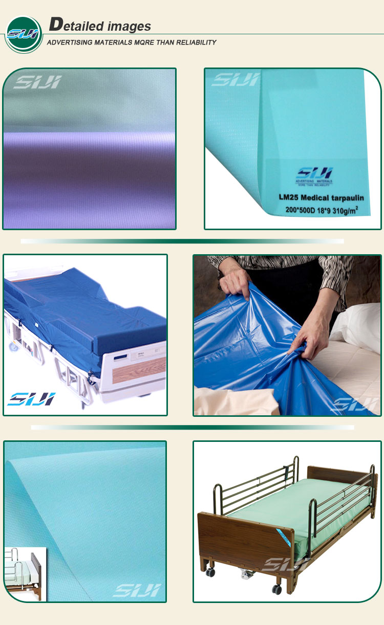 Medical PVC tarpaulin antibacterial medical mattress cover